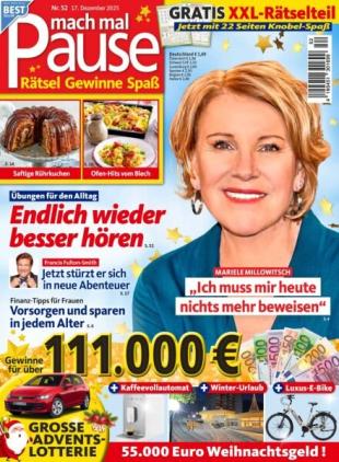 Mach mal Pause - 16 Dezember 2025