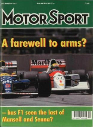 Motor Sport Magazine - December 1992
