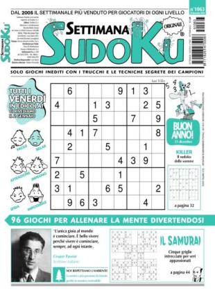 Settimana Sudoku - 26 Dicembre 2025
