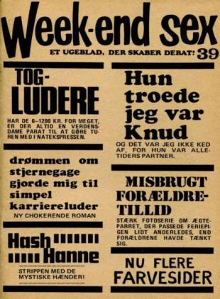 Week-end Sex - Volume 3 Nummer 39 1972