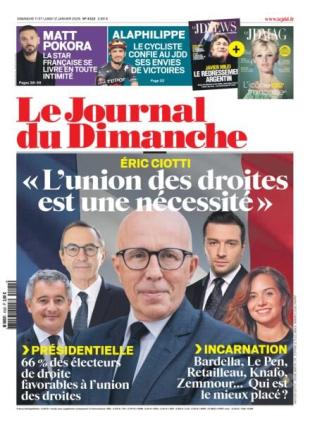 Le Journal du dimanche - 12 Janvier 2026