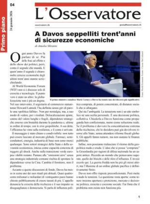 L'Osservatore - 24 Gennaio 2026