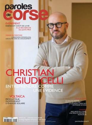 Paroles de Corse - Janvier 2026