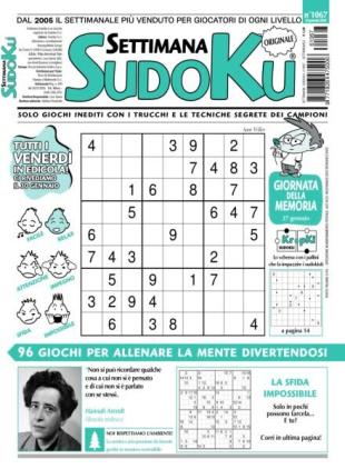 Settimana Sudoku - 23 Gennaio 2026