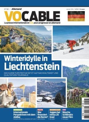 Vocable Allemand - Janvier 2026