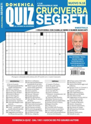Cruciverba Segreti - Marzo-Aprile 2026