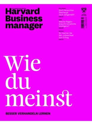 Harvard Business Manager - Juli 2024