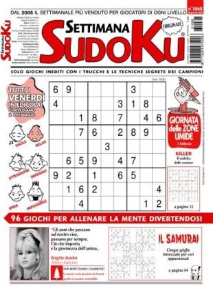 Settimana Sudoku - 30 Gennaio 2026