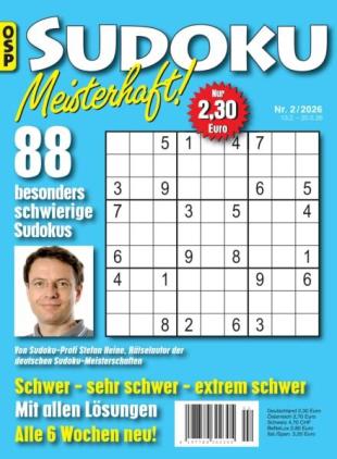 Sudoku Meisterhaft - Nr 2 2026