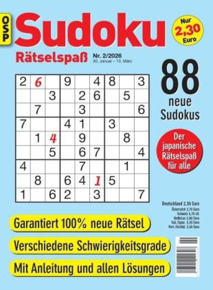Sudoku Ratselspass - Nr 2 2026