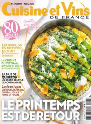 Cuisine et Vins de France - Mars-Avril 2026