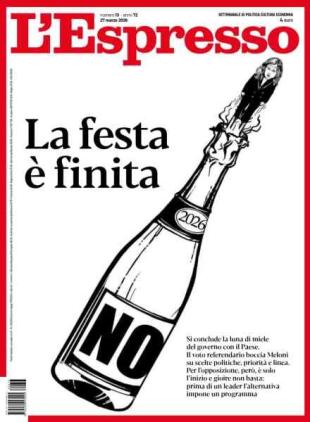 L'Espresso - 27 Marzo 2026
