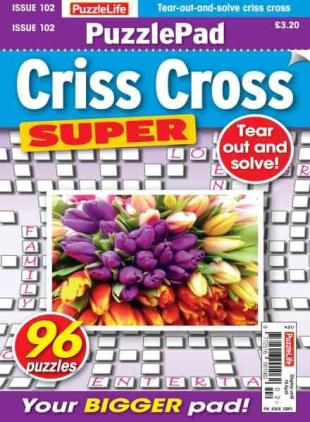 PuzzleLife PuzzlePad Criss Cross Super - March 2026