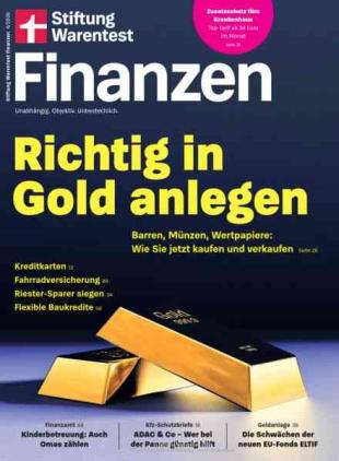 Stiftung Warentest Finanzen - April 2026