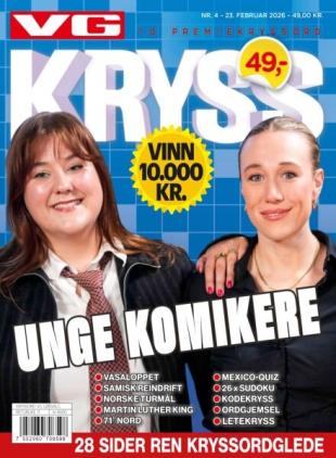 VG Kryssord - 23 Februar 2026