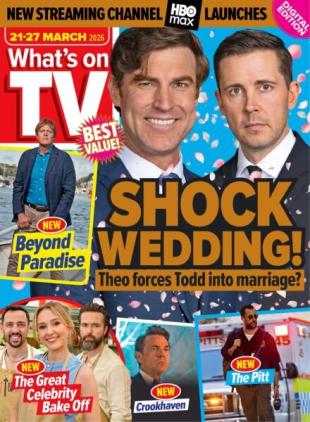 What's on TV - 21 March 2026