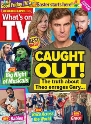 What's on TV - 28 March 2026