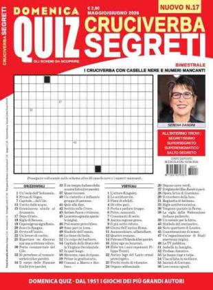 Cruciverba Segreti - Maggio-Giugno 2026