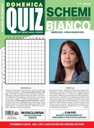 Domenica Quiz Schemi in Bianco - Aprile-Maggio 2026