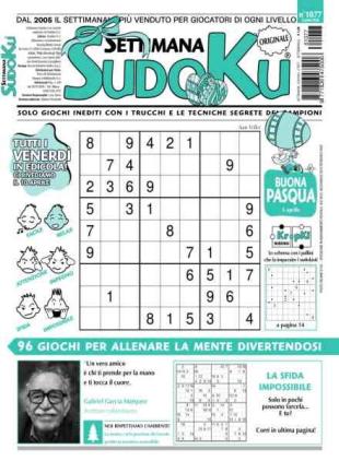 Settimana Sudoku - 3 Aprile 2026