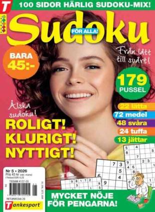 Sudoku for Alla - April 2026