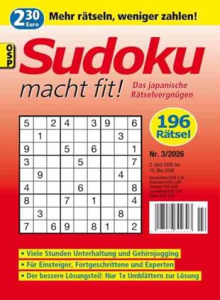 Sudoku macht fit - Nr 3 2026