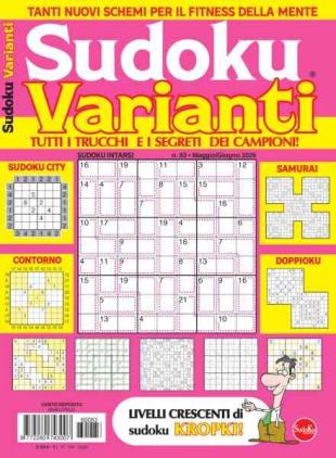 Sudoku Varianti - Maggio-Giugno 2026