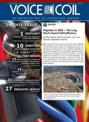 Voice Coil Magazine - April 2026